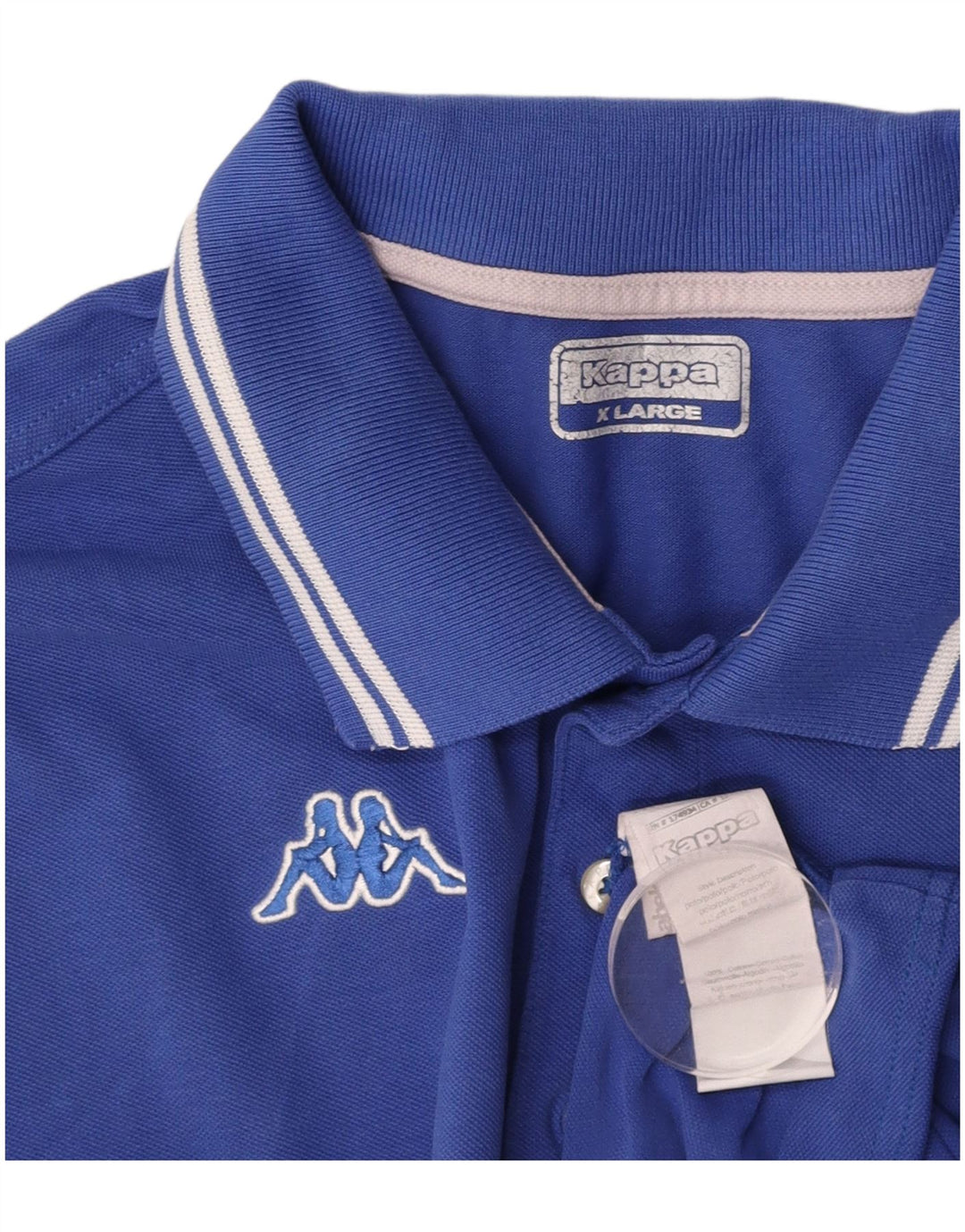 KAPPA Mens Polo Shirt XL Blue Cotton
