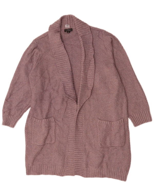 Autograph Pull Cardigan Ouvert pour Femme UK 18 XL Rose Polyester