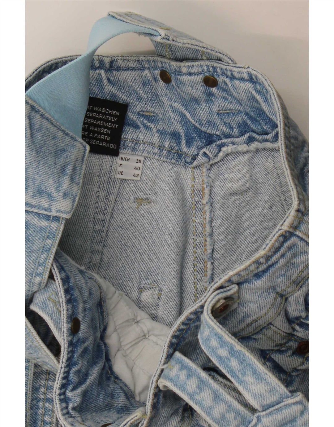 Paddock's Salopette Jeans Fuselé Femme IT 42 Bleu Moyen