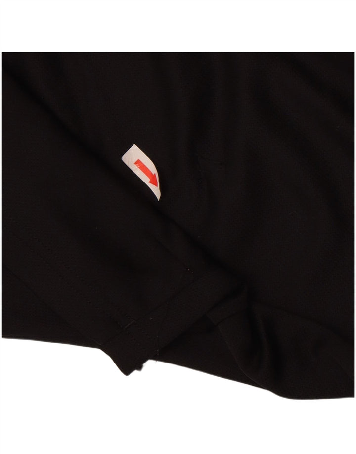 Adidas Hommes Climalite T-Shirt Top Noir Moyen Polyester