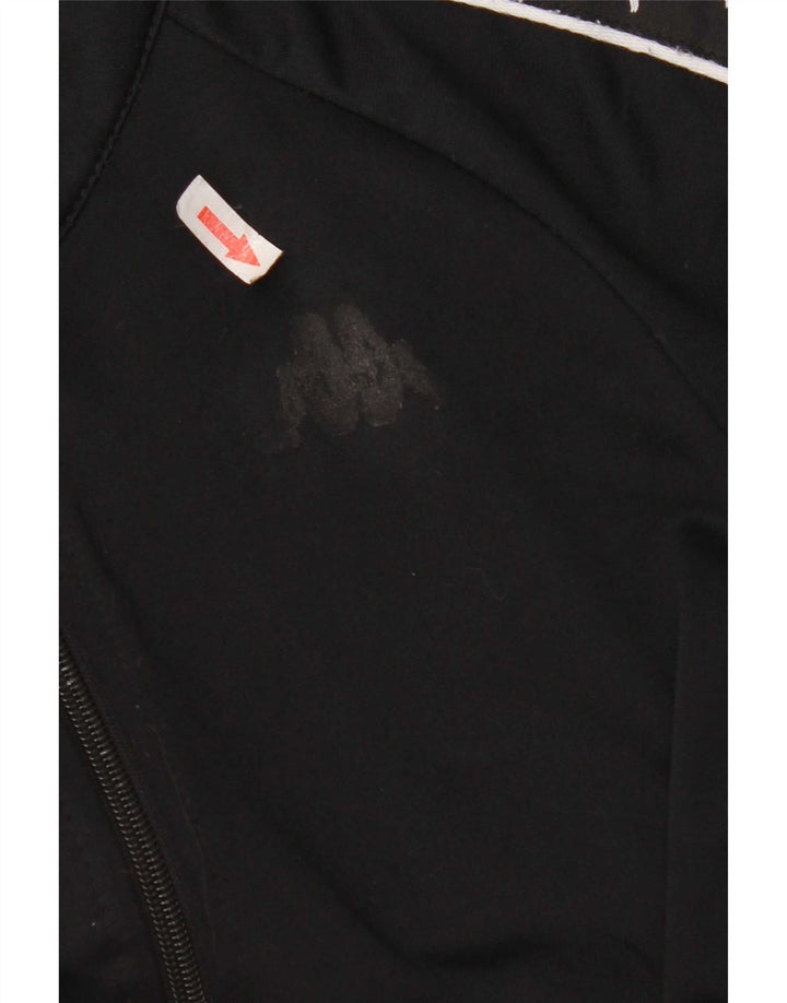Kappa Veste de Survêtement Graphique Homme Petit Noir Polyester