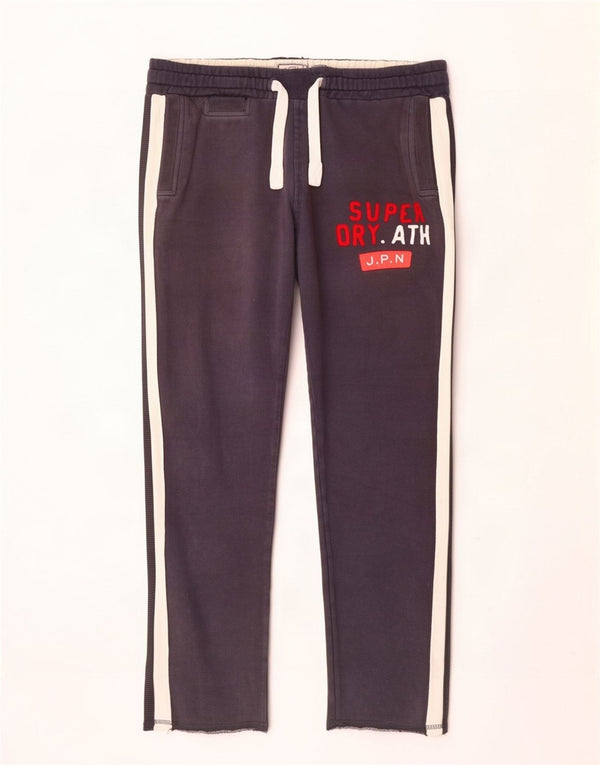 Superdry Pantalon De Survêtement Graphique XL Gris Coton Homme