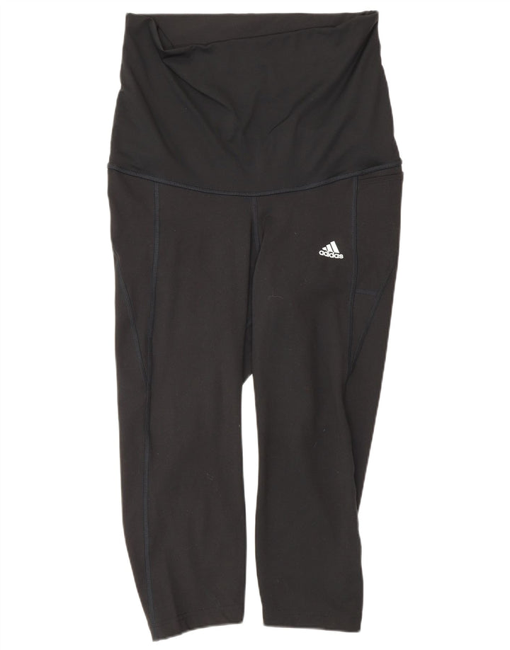 Adidas Legging capri de maternité pour femme UK 12/14 Noir moyen Polyester