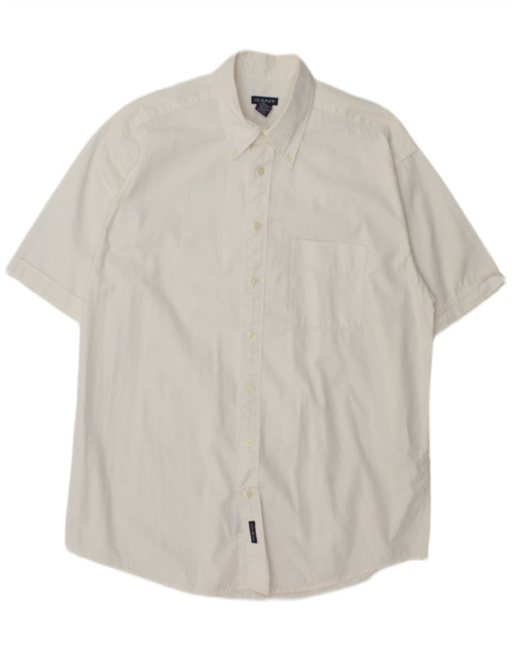 Gant Chemise à manches courtes homme grand blanc coton