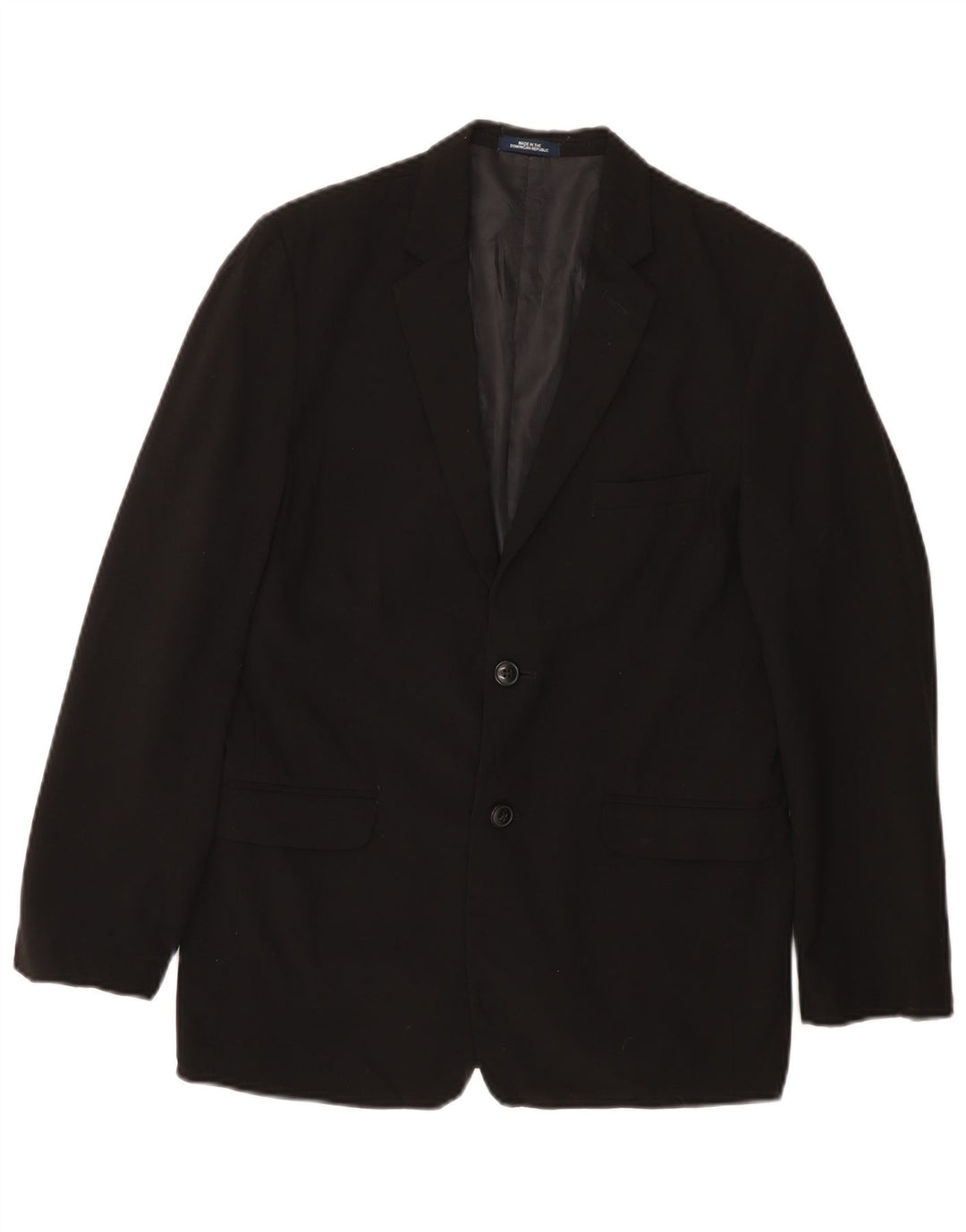 VINTAGE Veste Blazer 2 Boutons Garçon 15-16 ans Noir Polyester