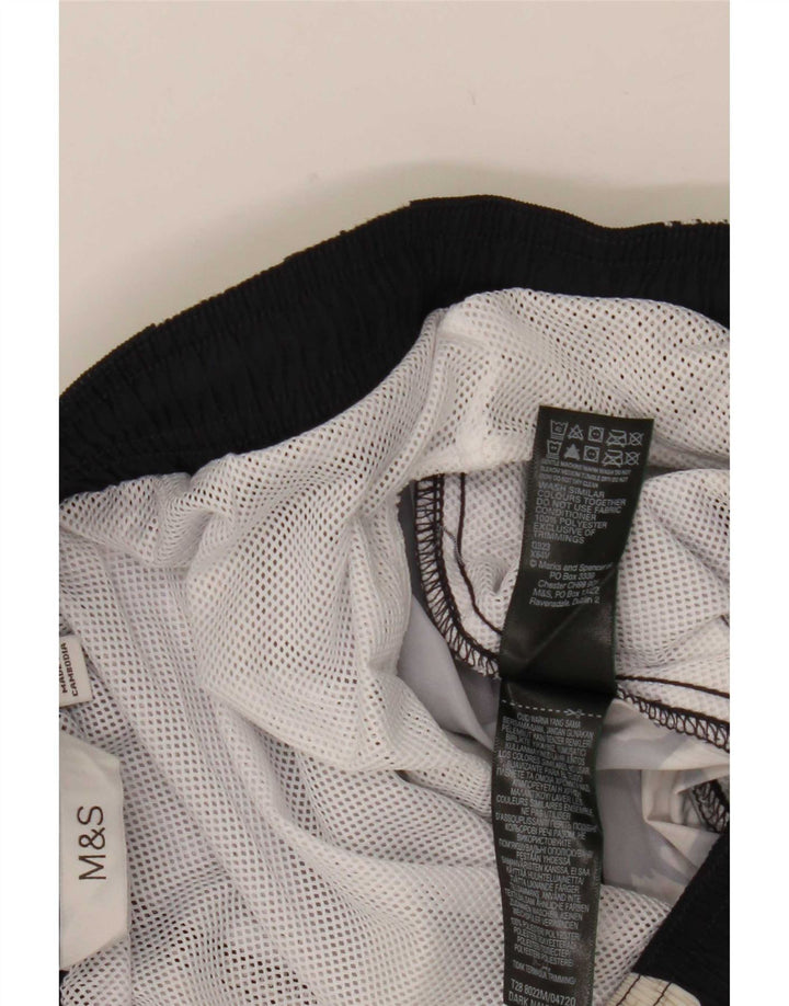 Marks & Spencer Short de bain homme en polyester noir moyen à motif floral