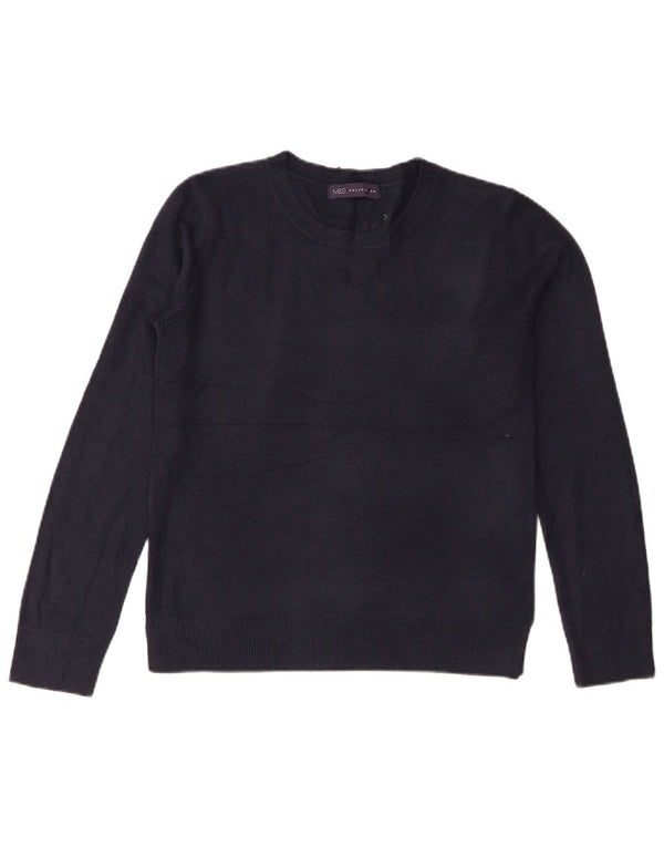 Marks & Spencer Pull à col rond pour femme UK 10 Small Bleu marine