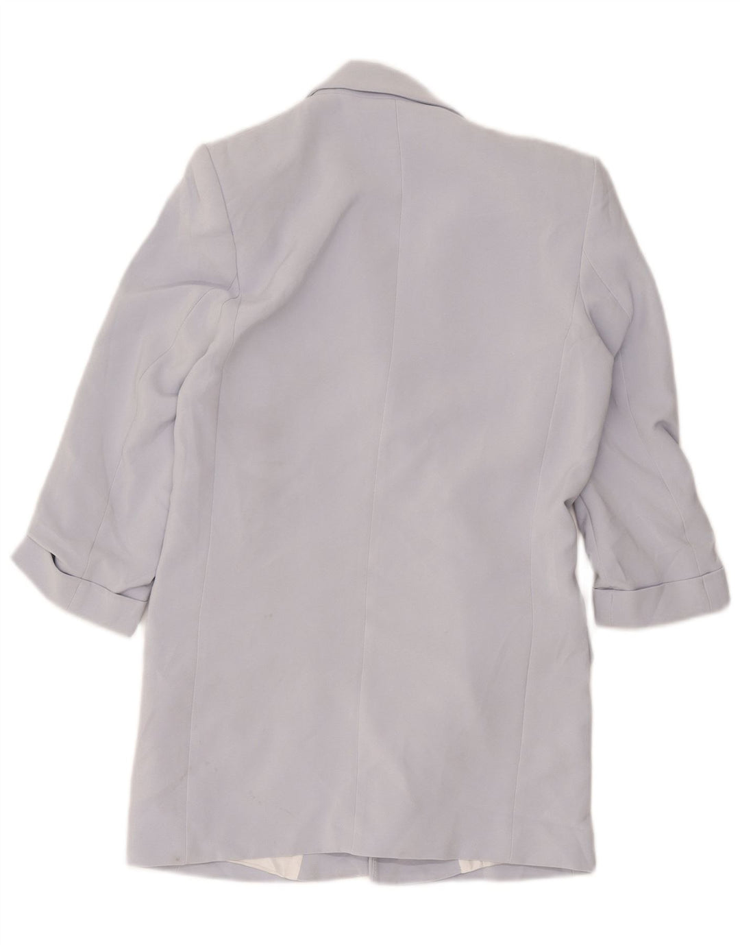 Zara Femme Veste Blazer Coupe Ample Ouverte UK 6 XS Violet Polyester