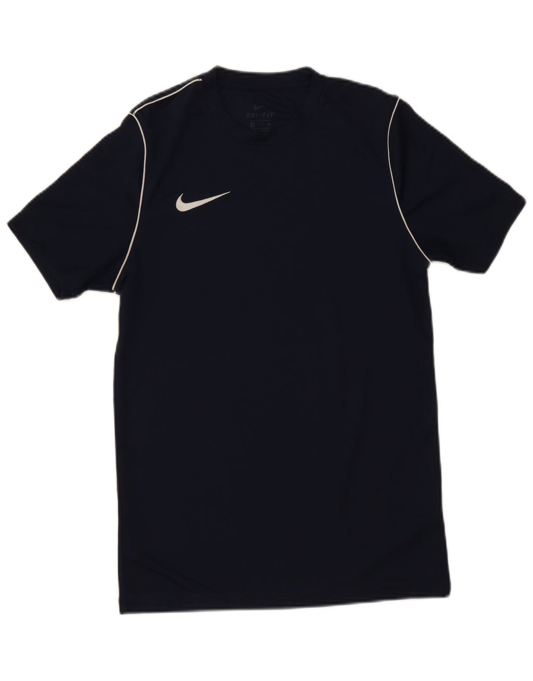 Nike Hommes Dri Fit T-Shirt Haut Petit Bleu Marine Polyester