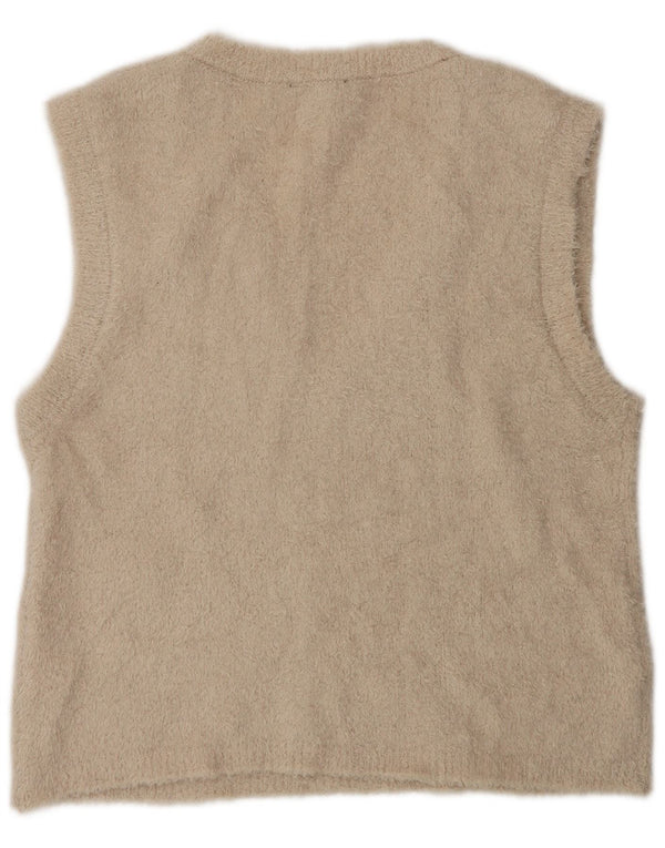 Zara Femme Débardeur UK 14 Beige Moyen Polyester