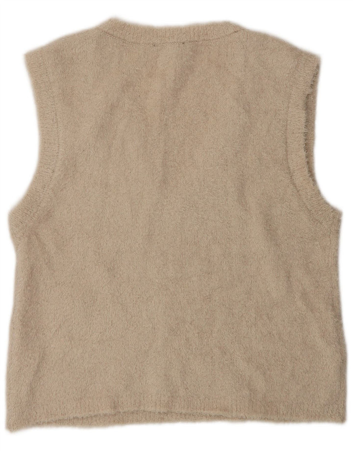 Zara Femme Débardeur UK 14 Beige Moyen Polyester