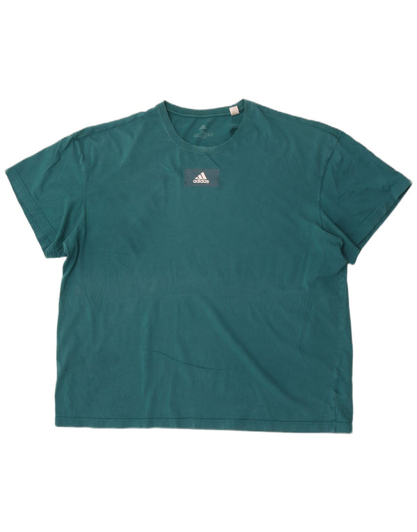 Adidas T-Shirt Homme Top XL Vert Coton
