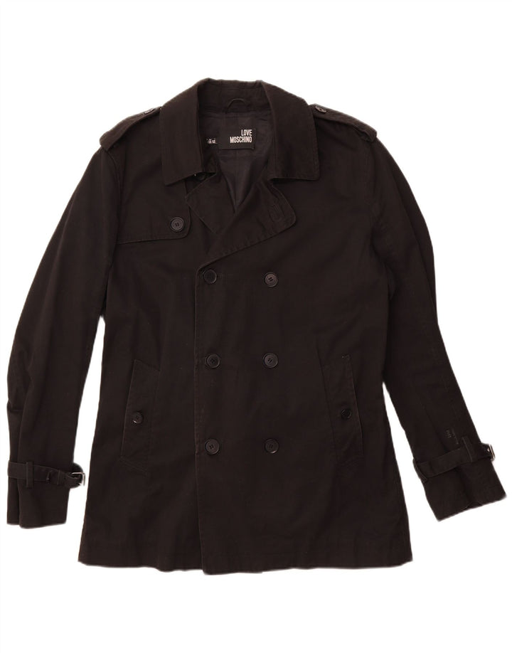 Moschino Caban Homme UK 42 XL Coton Noir