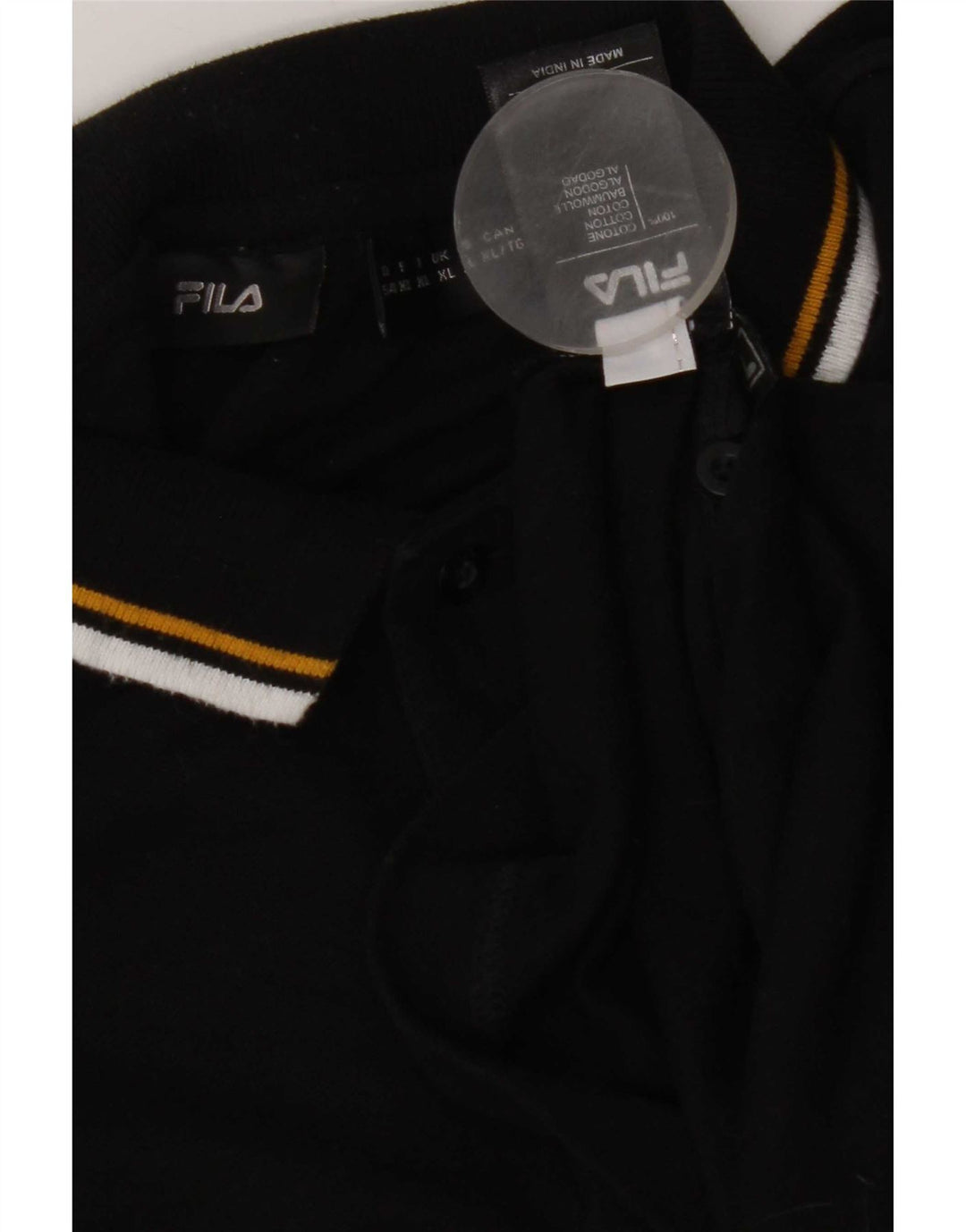 Fila Polo Homme XL Noir Coton