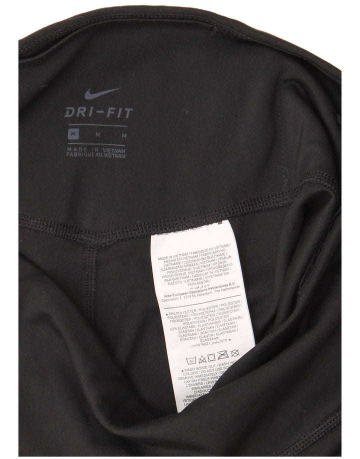Nike Legging Capri Dri Fit Graphic pour femme UK 12 Noir moyen Polyester