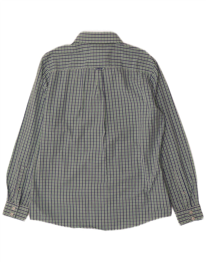 Crew Clothing Chemise coupe classique pour homme en coton vichy vert moyen