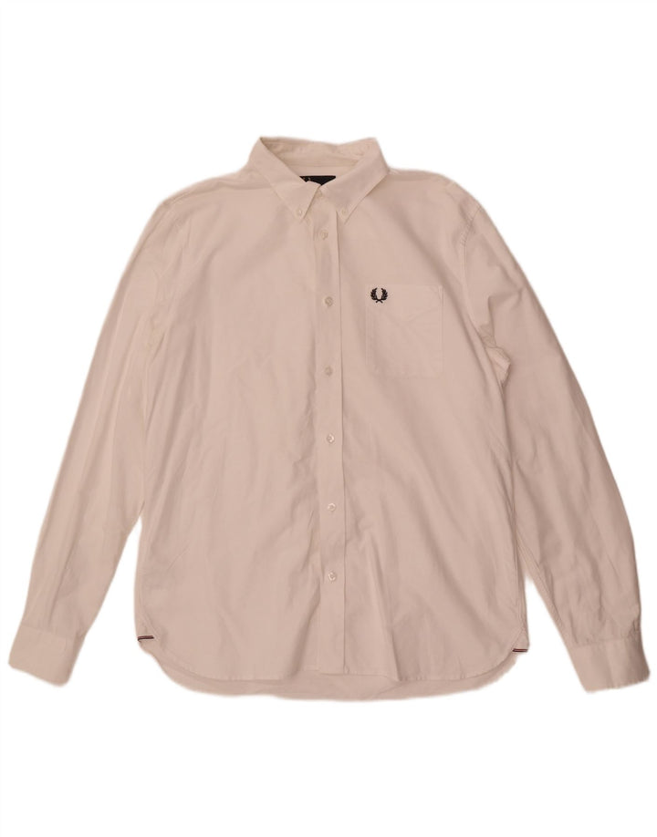 Fred Perry Chemise Homme Grand Coton Blanc