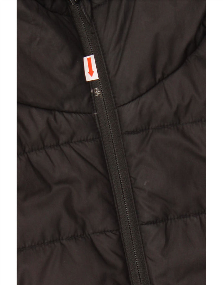 Puma Veste rembourrée à capuche pour homme UK 40 Large Noir Polyester