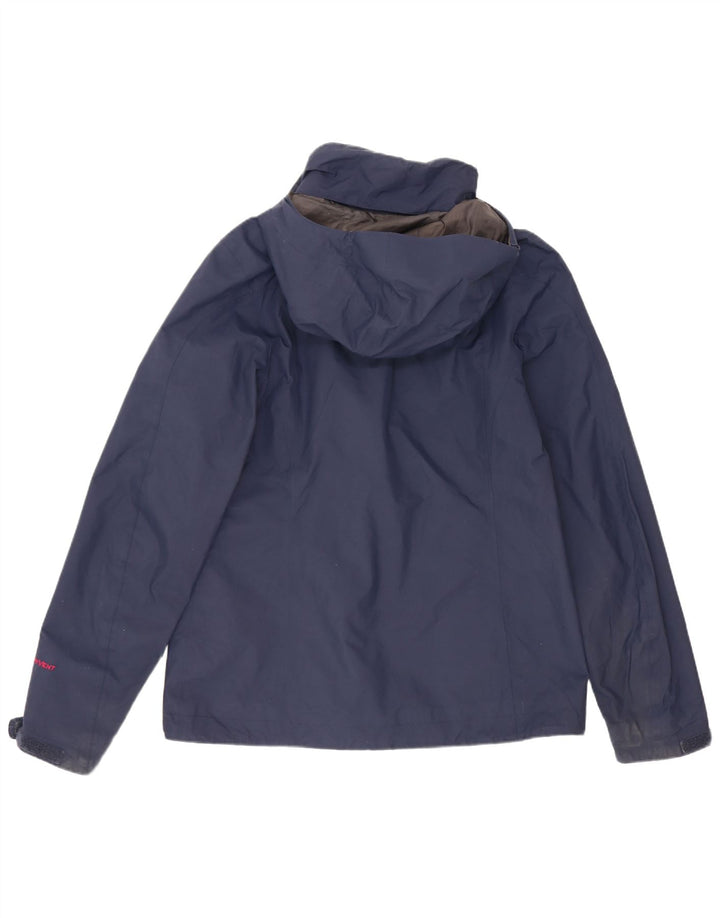 The North Face Veste de pluie surdimensionnée à capuche pour femme UK 10 Small Bleu marine