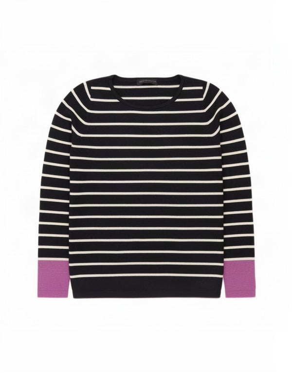 Marks & Spencer Pull col bateau pour femme UK 10 Small Bleu marine