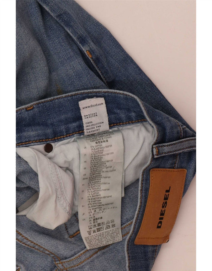 Diesel Jean Droit D-Mihtry Femme W32 L30 Bleu Coton