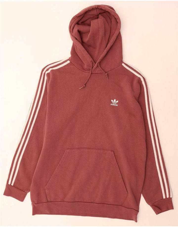 Adidas Pull à capuche pour homme en coton marron Large
