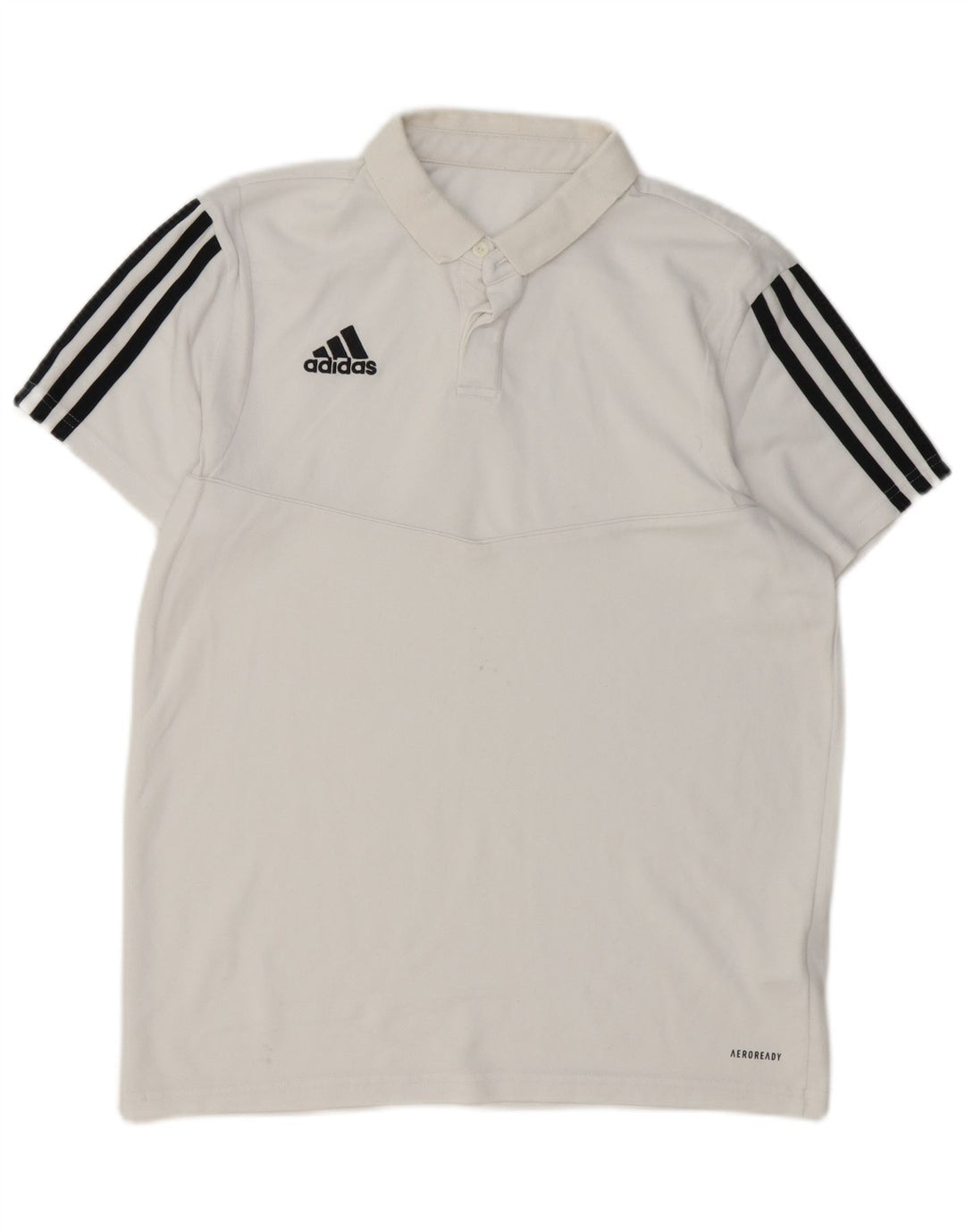 Adidas Polo Aeroready Homme Blanc Moyen Coton
