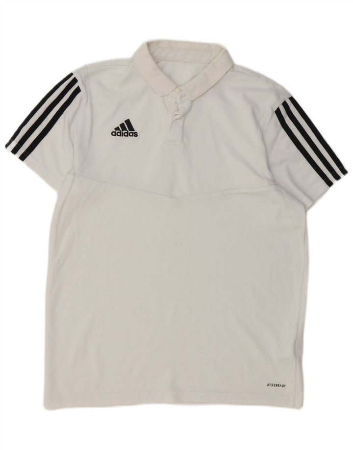 Adidas Polo Aeroready Homme Blanc Moyen Coton