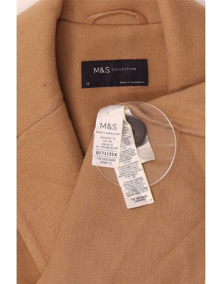 Marks & Spencer Manteau pour femme UK 12 Marron moyen Polyester