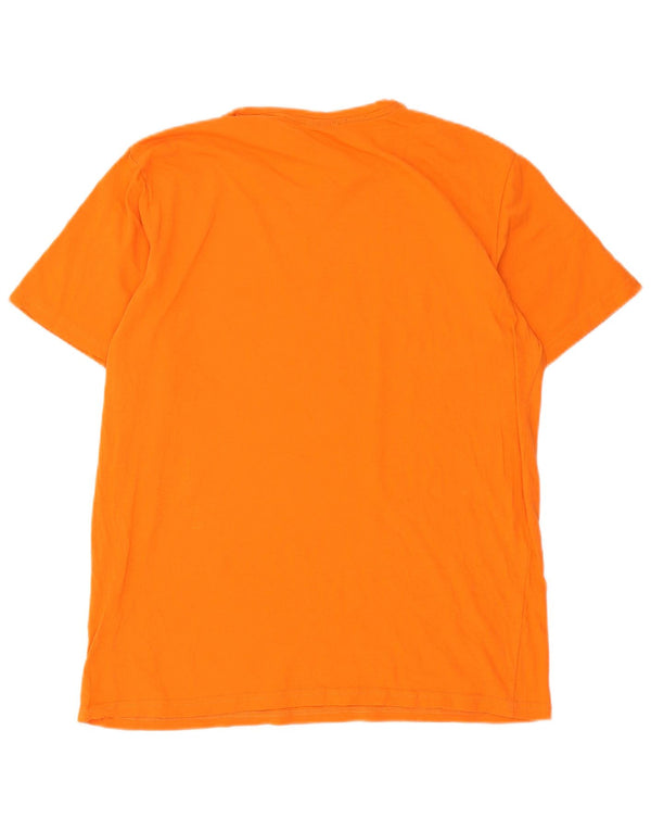 Lotto T-Shirt Graphique Homme Top XL Orange Coton