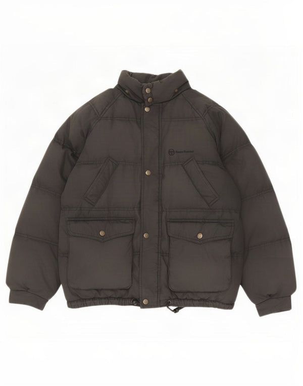 Sergio Tacchini Veste rembourrée pour homme UK 38 Medium Noir Polyamide