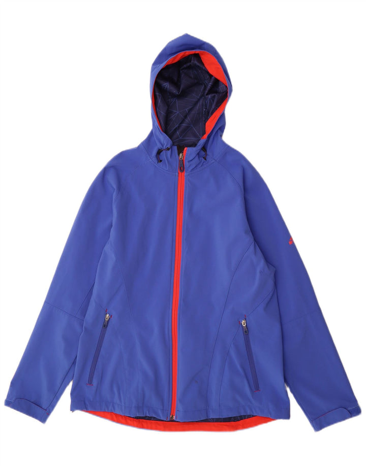 MC Kinley Veste de pluie à capuche pour femme UK 16 Large Bleu Polyester