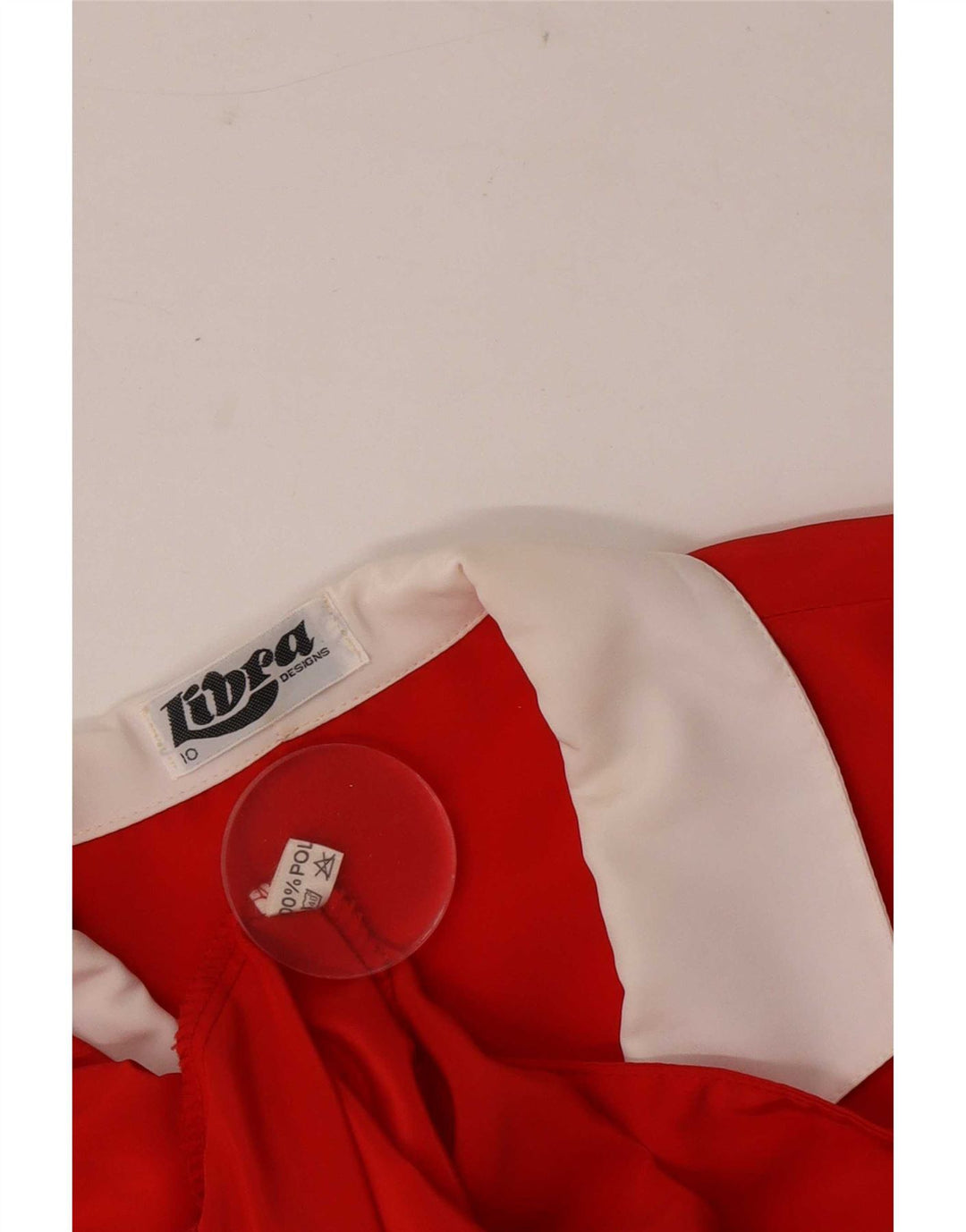 Libra Chemisier à manches 3/4 pour femme UK 10 Petit Rouge Colorblock Polyester