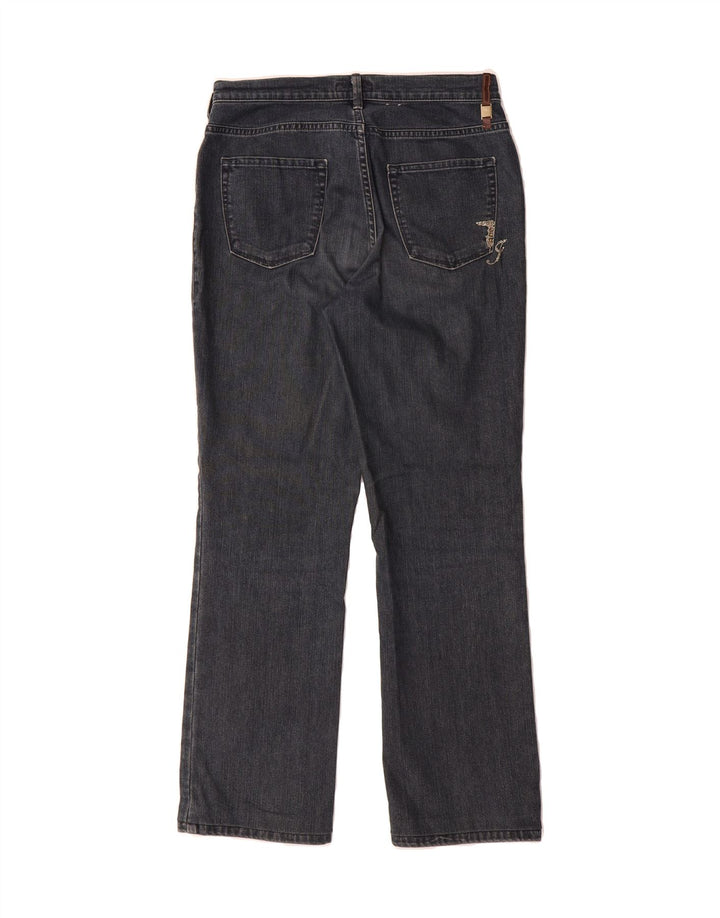 TRUSSARDI Womens Bootcut Jeans W29 L28 Navy Blue Cotton Vintage Trussardi and Second-Hand Trussardi from Messina Hembry 