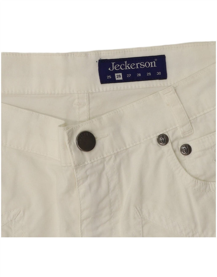 Jeckerson Bermuda Femme W26 Petit Coton Blanc