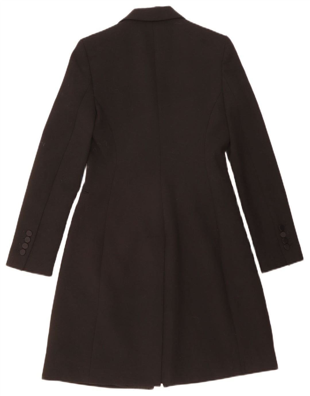 ZARA Manteau croisé pour femme UK 10 Small Noir