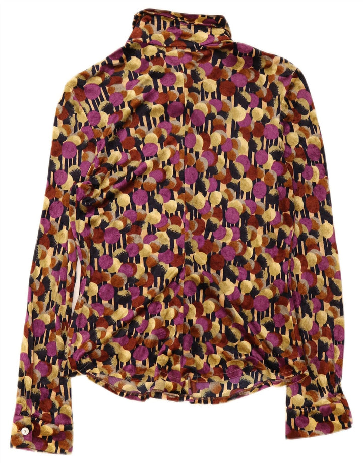 Divina Chemisier en velours pour femme UK 12 Medium Multicolore à pois