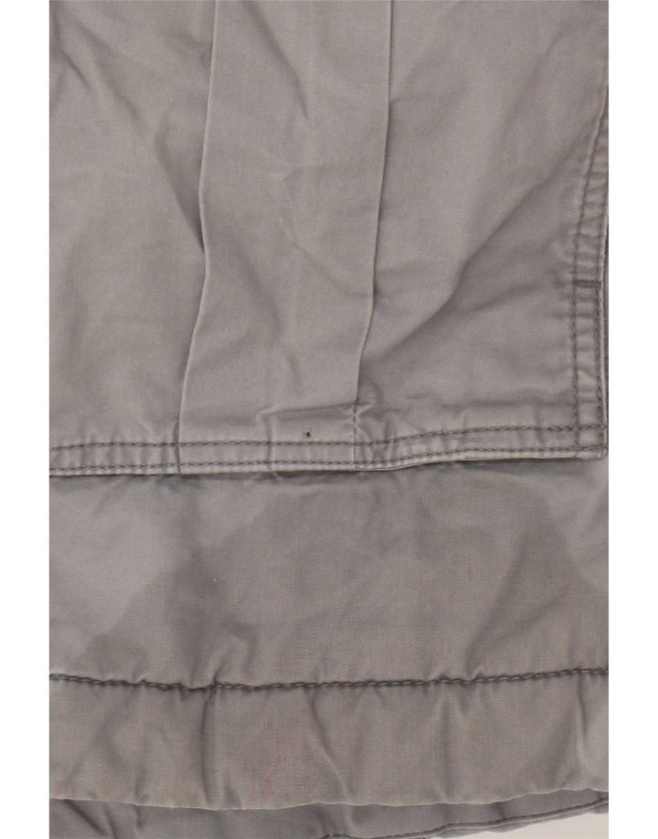 Gap Parka à capuche pour femme UK 10 Small Gris Coton