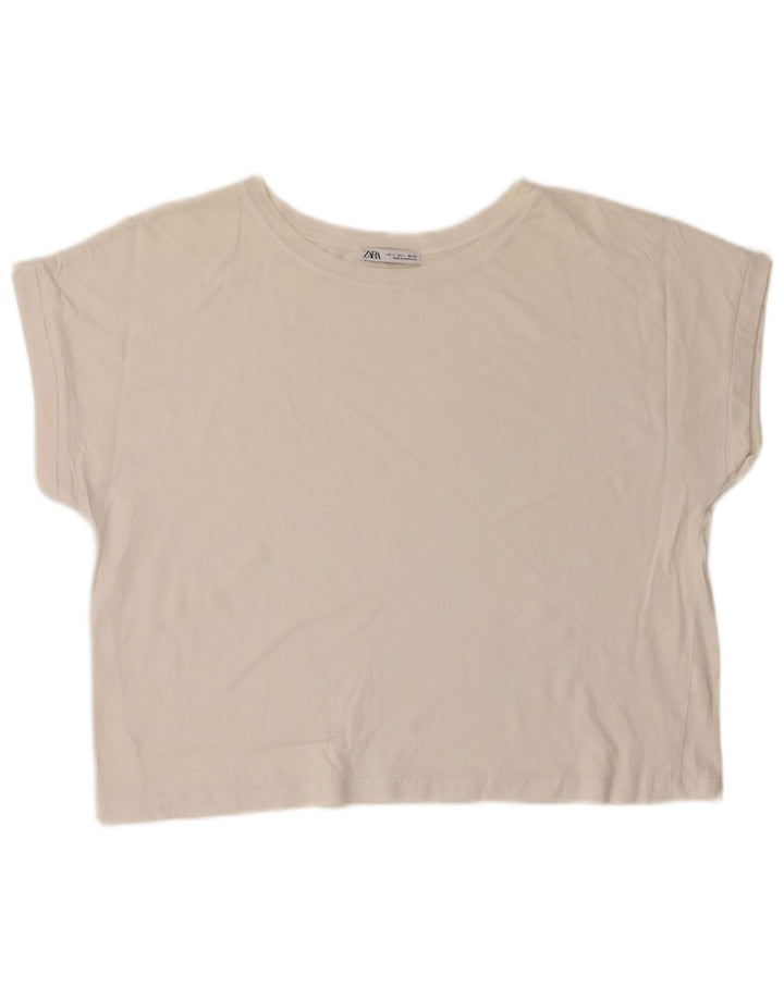 Zara Womens Crop T-Shirt Top UK 16 Grand Blanc