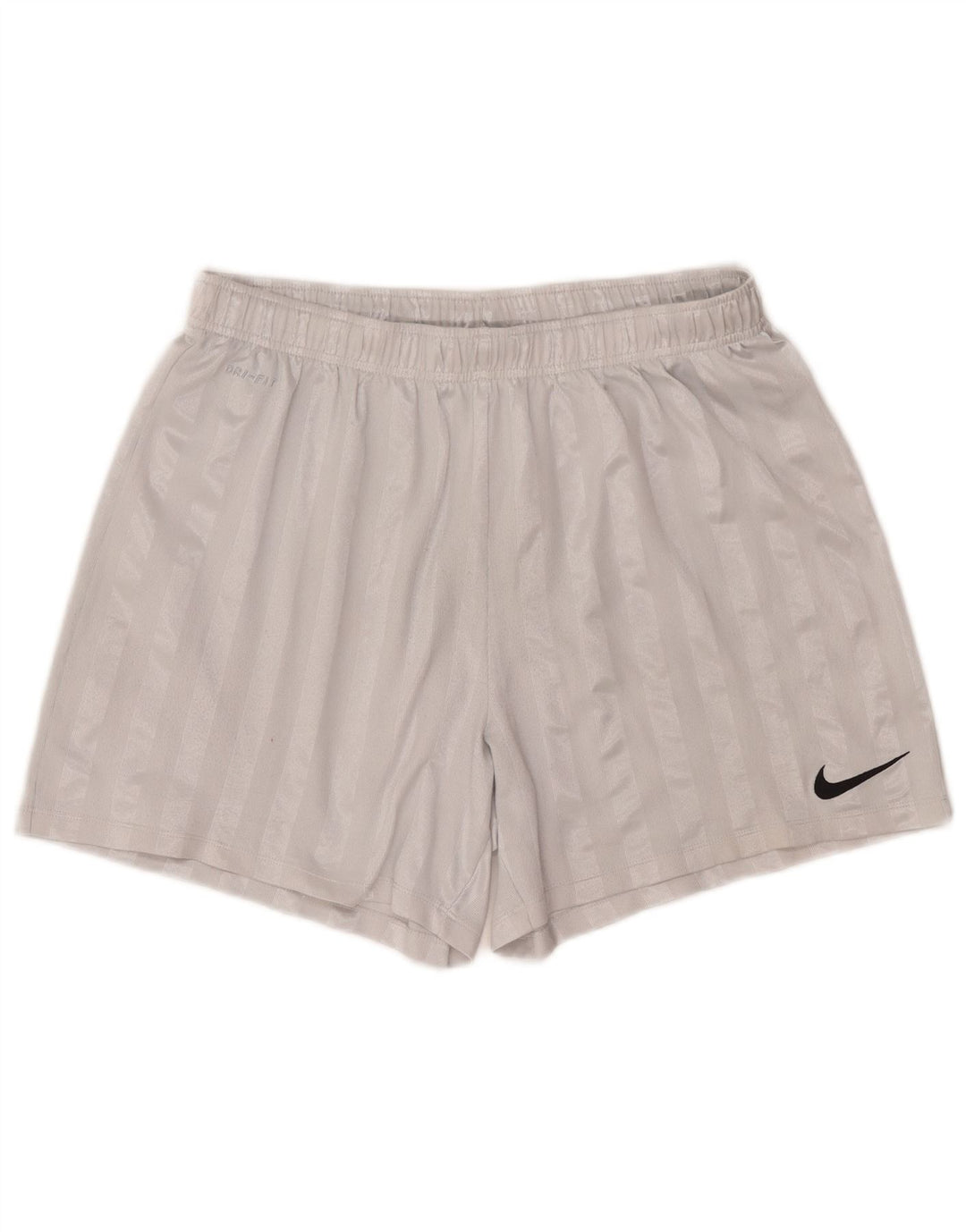 Nike Short de sport Dri Fit XL pour homme Gris rayé Polyester