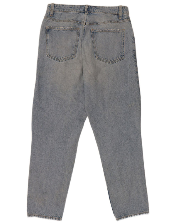 Zara Jean fuselé en détresse pour femme EU 40 Medium W30 L27 Bleu Coton