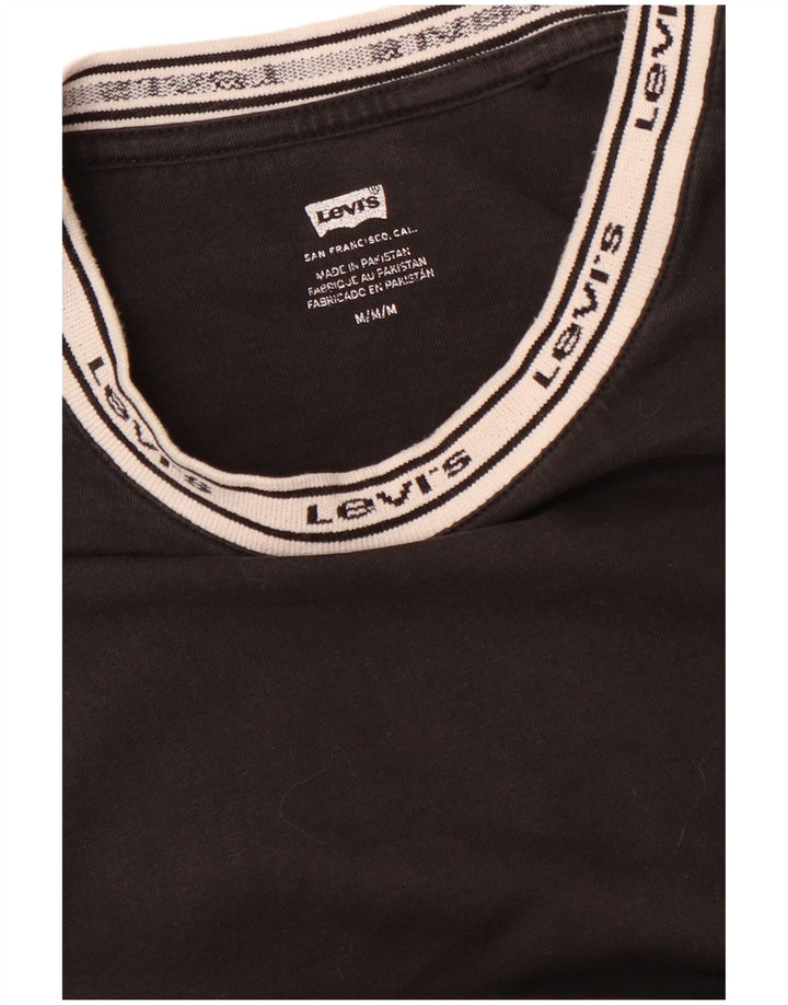 LEVI'S T-shirt graphique pour femme UK 14 Noir moyen