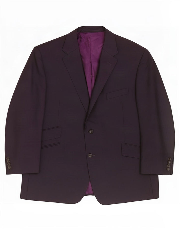 Marks & Spencer Veste blazer courte à 2 boutons pour homme UK 48 2XL Bleu marine en laine