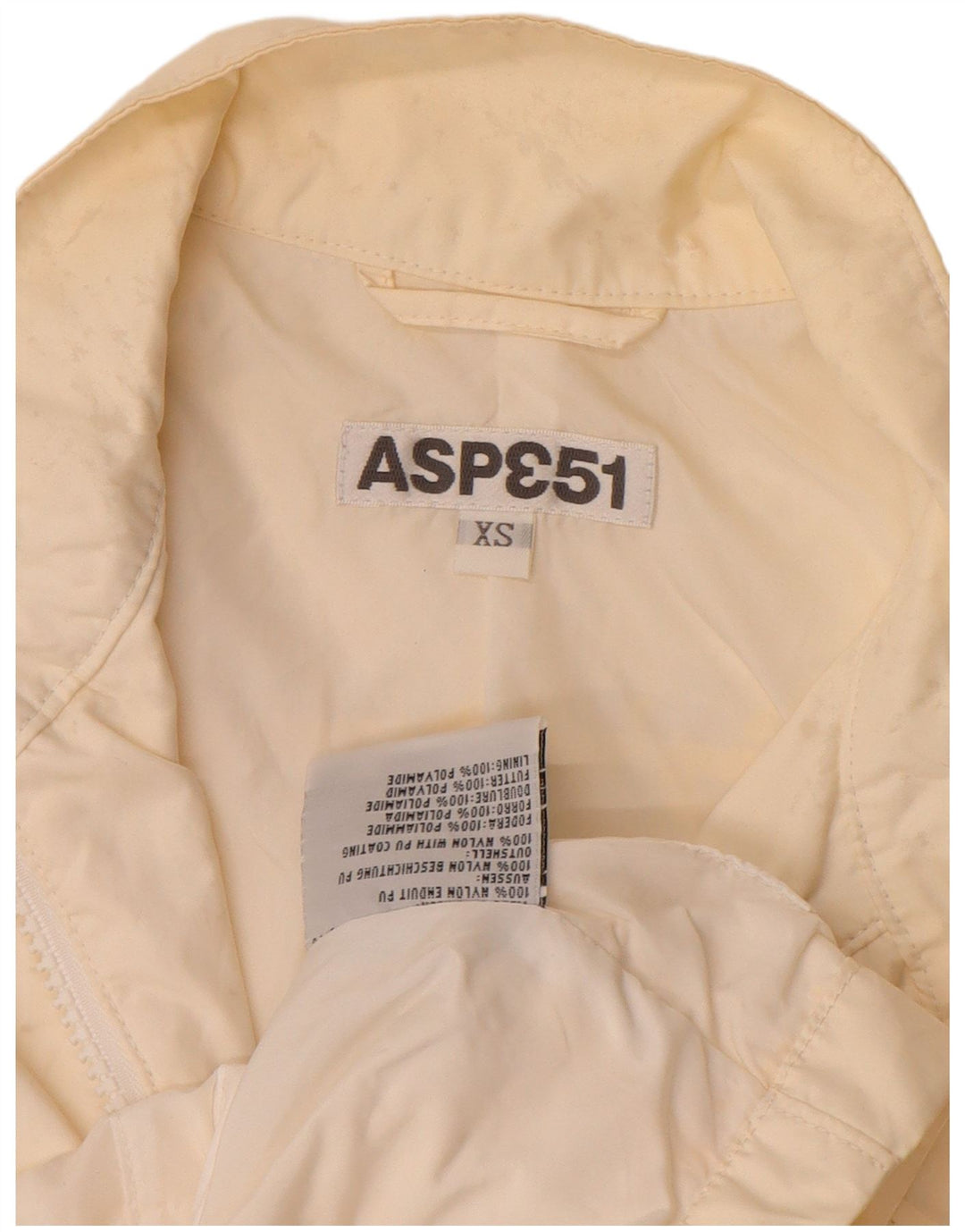 veste utilitaire femme vintage UK 6 XS Nylon Beige