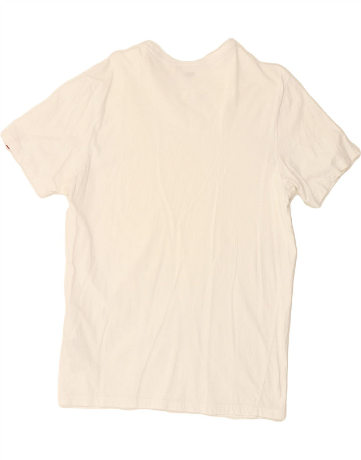 LEVI'S Mens T-Shirt Top Large White Cotton Vintage Levi's and Second-Hand Levi's from Messina Hembry 
