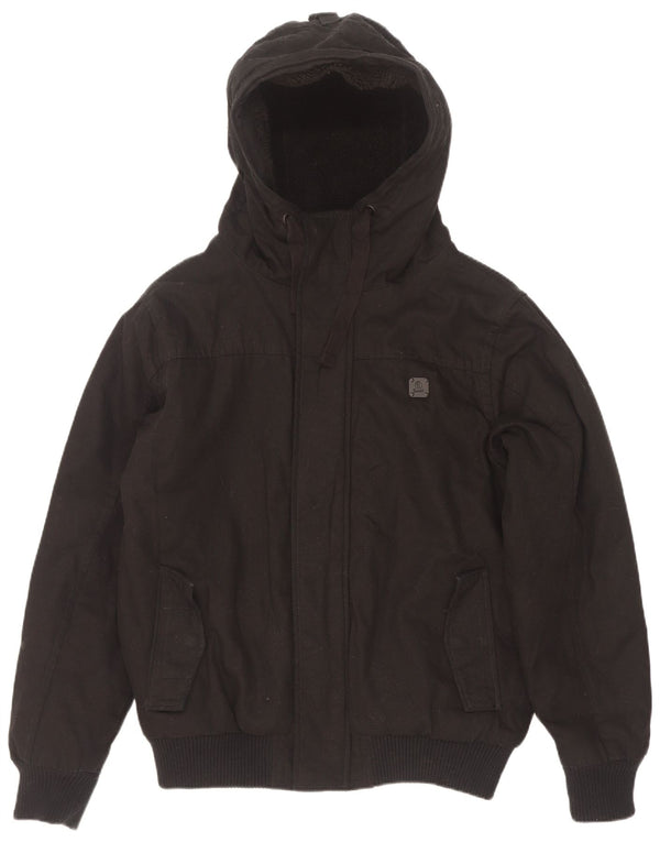 Brandit Veste bomber rembourrée à capuche pour homme UK 38 Medium Noir Polyester