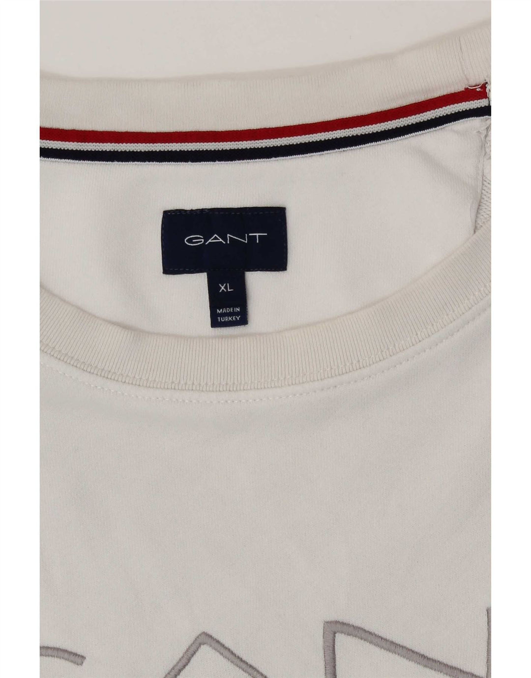Gant Graphic Sweatshirt Jumper XL Blanc Coton Homme