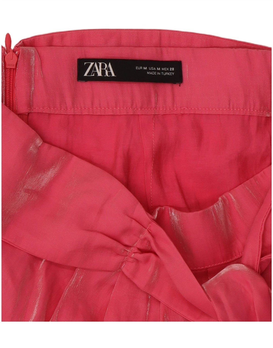 Zara Femme Mini Jupe Moyen W28 Rose