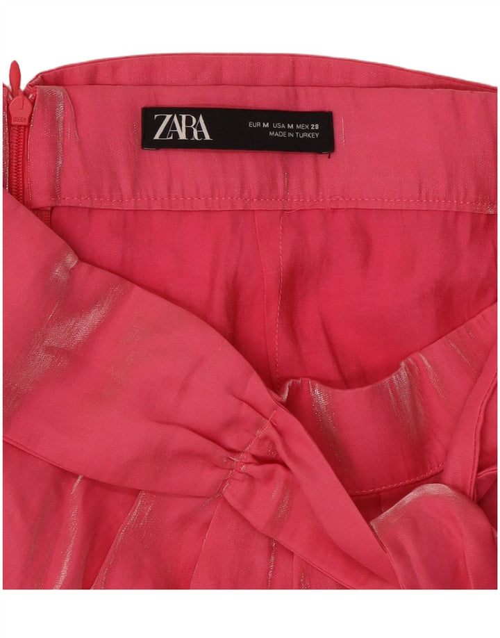 Zara Femme Mini Jupe Moyen W28 Rose
