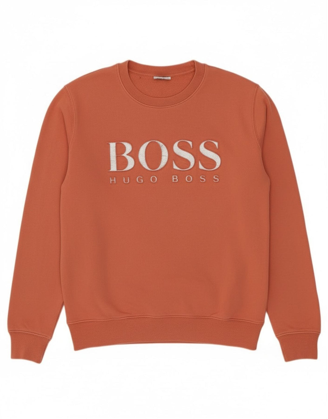 Hugo Boss Sweat-shirt graphique pour femme UK 12 Orange moyen